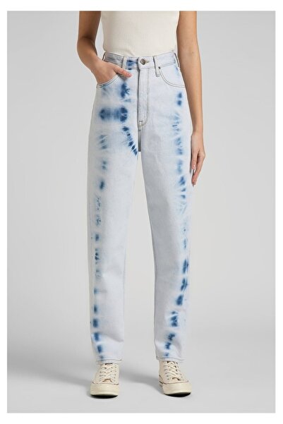 Lee Blugi Stella Blue - talie înaltă, 100% bumbac, blugi de damă cu ajustare normală