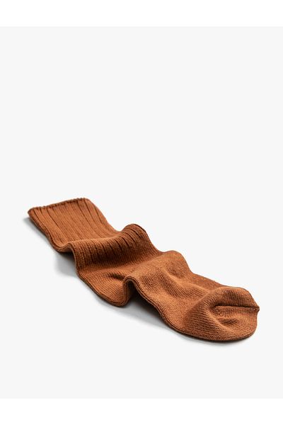 Koton Basic Socket Socks Cotton Textured