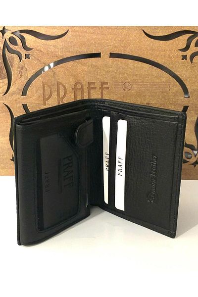 Praff Мъжки портфейл от естествена кожа P-8053