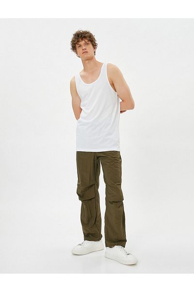 Koton Basic Top Tank Βαμβακερό με στρογγυλή λαιμόκοψη