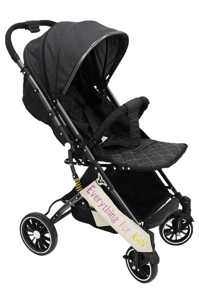 BabyCara Ultra Lightweight Baby Stroller Grey Frame Compact Folding For Travel Cabin
