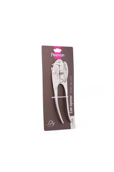 Fissman Can Opener 17cm, Zinc Alloy Heavy Duty Stainless Steel Can Opener Handheld Sleek Handle
