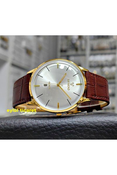 Raymond Bombe Glass Vintage Design Classic Men's Wrist Watch