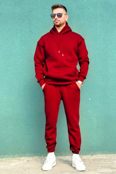 YAKAMEL Set de trening gros din bumbac cu 3 fire