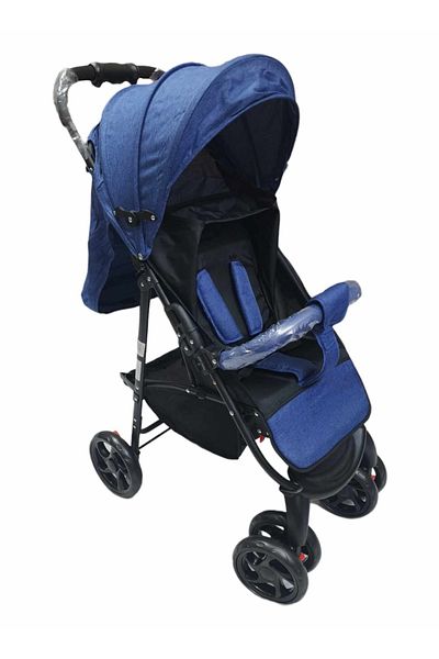 BabyCara Baby Stroller Pram Adjustable Position Seat Fully Rotating Wheels for Newborn