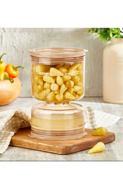 VİP AHMET Vip Ahmet 1250 ml Copper Hourglass Storage Container