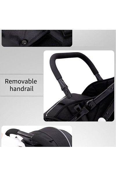 BabyCara One-touch Folding Extra Storage Shock Absorbent System Prams Lightweight Stroller, Blue