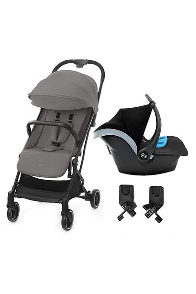 Kinderkraft - 2 in1 Indy2 Lightweight Stroller W/ Mink Car Seat - Cozy Grey