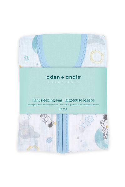 Aden Anais Aden + Anais - كيس نوم خفيف من قماش Muslin Essentials - Space Explorer