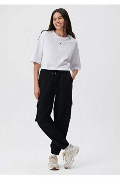 FİTGO Μαύρο γυναικείο φούτερ - Cargo Pocket