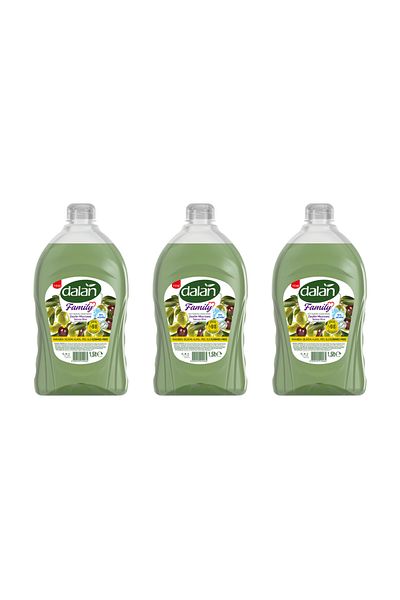 Dalan Olive Miracle - Liquid Soap Family, 1.5 Lt, 3 Pieces