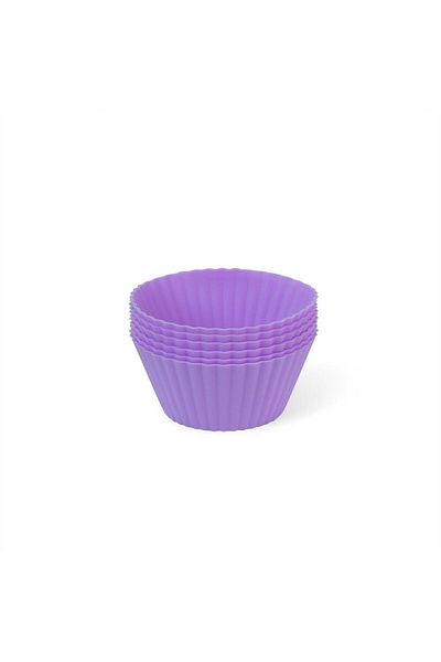 Fissman 6-Piece Cupcake Molder Purple