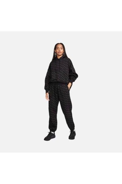 Nike Sportswear Phoenix Fleece Oversized All Over Printed Kadın Eşofman Altı