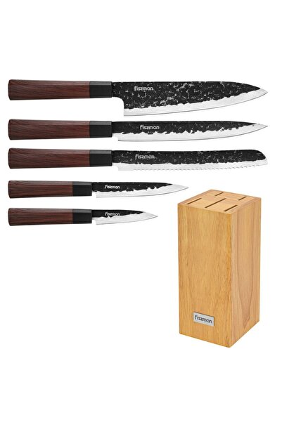 Fissman 6-Piece Knife Set Solveig with Wooden Block 420J2 Steel