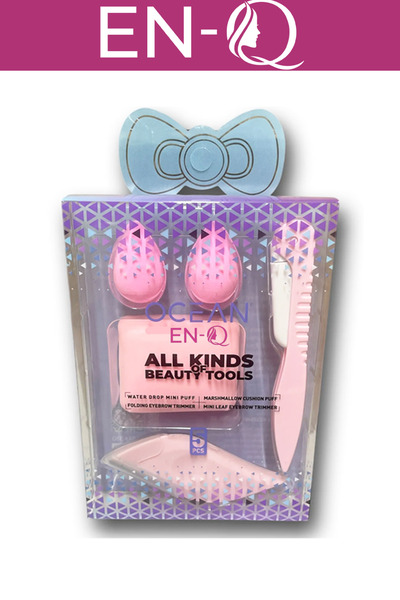 ENQ Usturalı Makyaj Süngeri Seti Premium 5 Parça