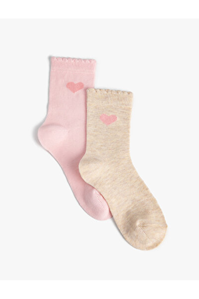 Koton Чорапи 2 пакета от смесен памук с принт