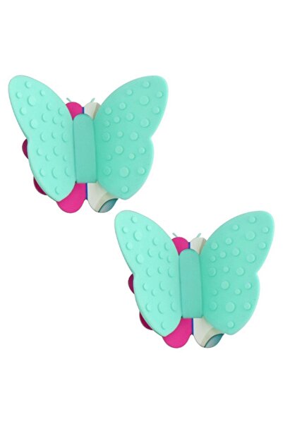 Fissman طقم مغناطيس حامل وعاء الفراشة مكون من قطعتين باللون الأخضر