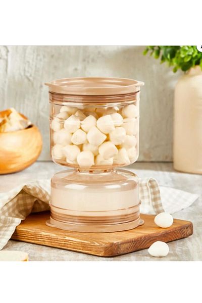 VİP AHMET Vip Ahmet 1250 ml Copper Hourglass Storage Container