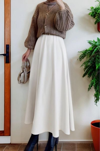 CNG MODA Women's Scuba Fabric Hijab Skirt