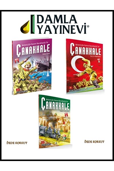 Damla Yayınevi Çizgi Roman Mehmetçiğin Kanının Bayraklaştığı Yer Çanakkale - ...