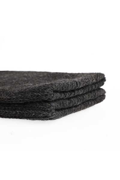 FOURSOLOS , Women'S, Cotton 2-Piece Socks with Towel Inside, Winter Dark Gray Short Socks Boot Socks 35-39