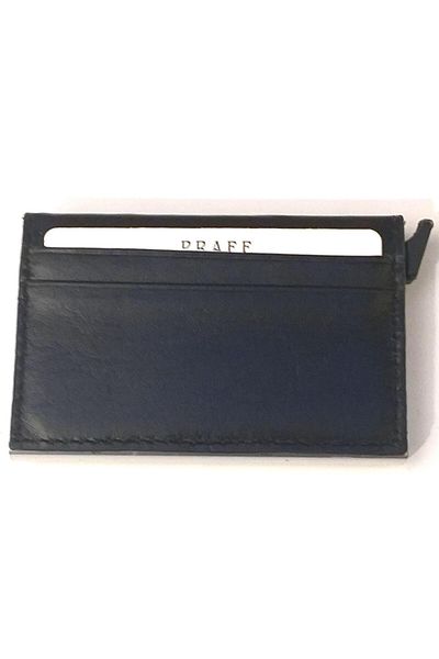 Praff 010923   Θήκη κάρτας Unisex από γνήσιο δέρμα μηχανισμού