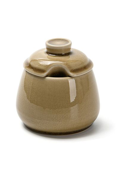 Fissman Sugar Bowl 9x9x9.3cm 250ml Beige Crackle Ceramic
