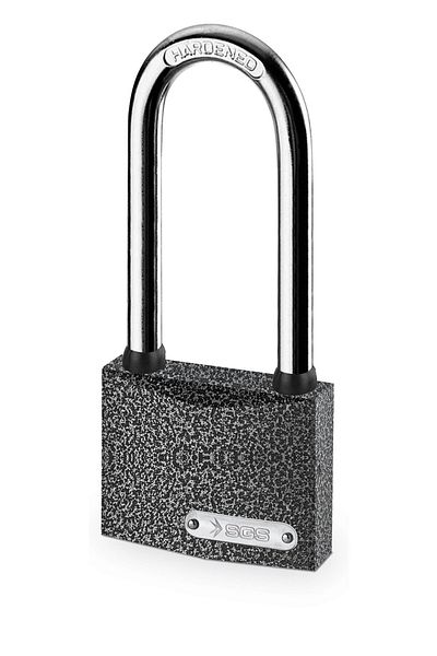 DEPOKON Sgs Padlock - Grey Painted Long Hook 63mm