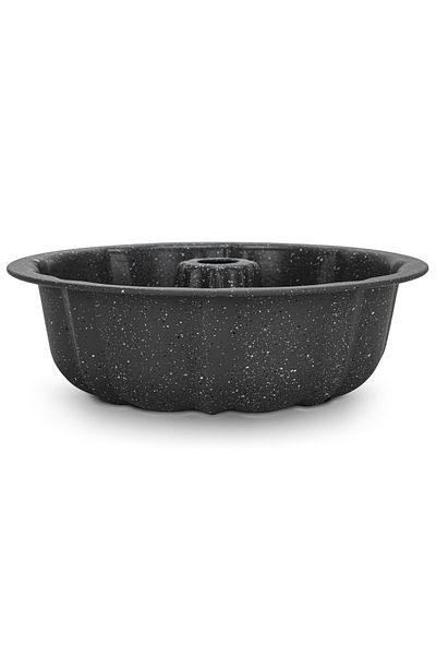 Fissman Bundtform Pan 25cm, Carbon Steel Granite Non Stick 8.0cm Deep Bundtform Pan