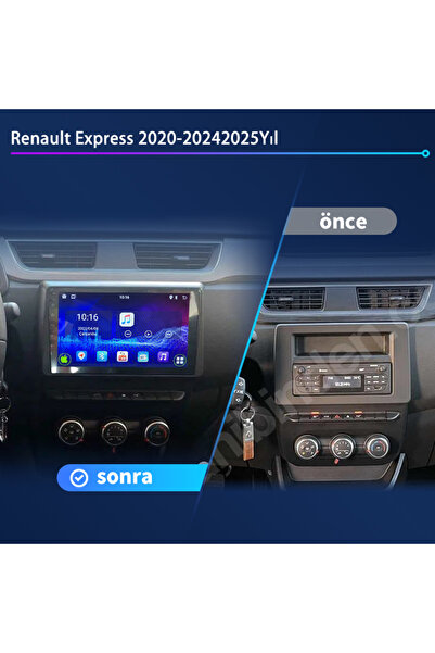 Dobest Renault Express 2020-2024Yıl Kablosuz Carplay/gps/NavigasyonGeri vites...