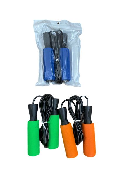 alpmodel 1Pc Ball Bearing Plastic Drawstring Jump Rope with Sponge Handle
