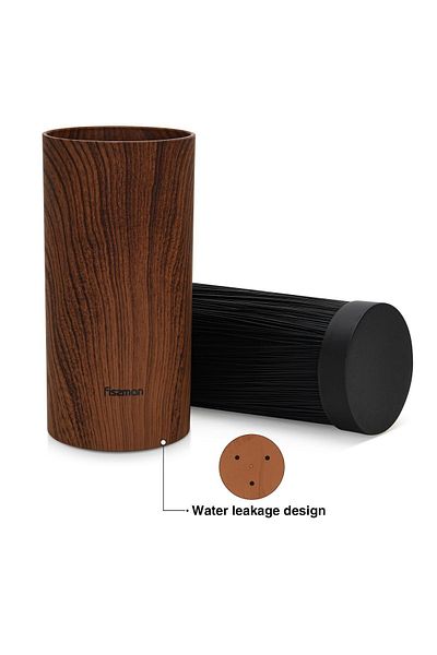 Fissman Kitchen Knife Organizer 11x22cm, Round Shaped, Wood (Plastic)