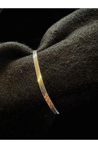 JİA JEWELRY Italian Crush Silver Steel Bracelet
