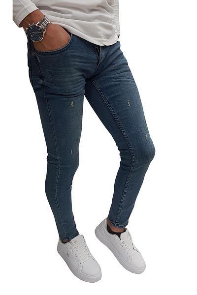 DENİM LONİ Πράσινο Slim Fit Rocky Denim Jean Παντελόνι - 6650
