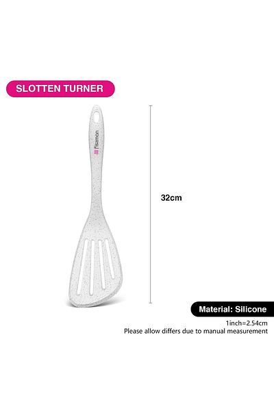 Fissman Slotted Turner White 32cm Bianca Series Nylon And Silicone