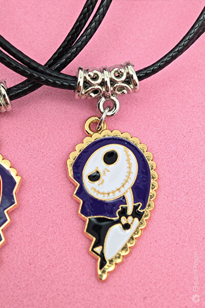 BearPear Jack Ve Sally 2'li Best Friends Kolye Arkadaşlık Kolyesi
