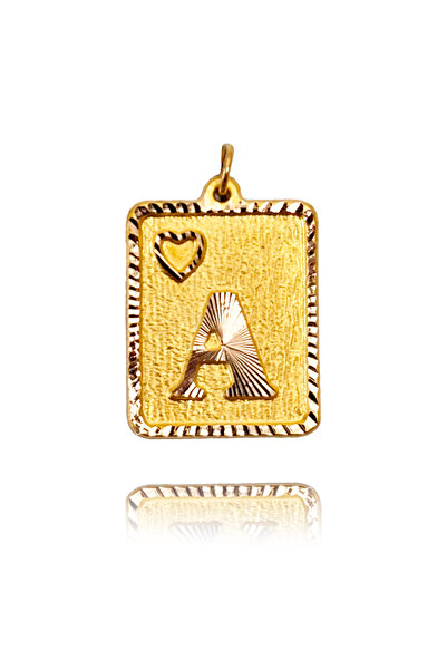 Nezihhan 14 Ayar Altın A Harfi Kolye