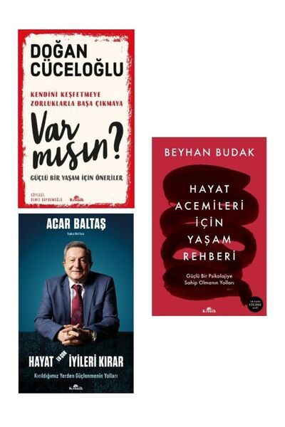 Kronik Kitap Hayat Acemileri İçin Yaşam Rehberi / Var mısın / Hayat En Çok İyileri Kırar  3 Kitap Set