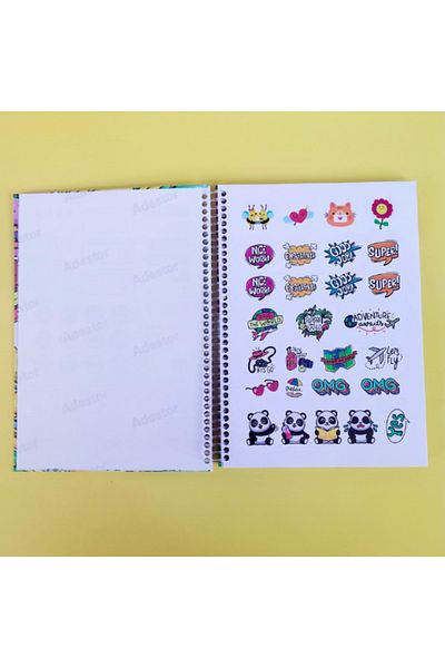 Glanart Timeless My Weekly Agenda Manifest Notebook 17X24Cm 100 Sheets Planner Notebook Stamp Pattern