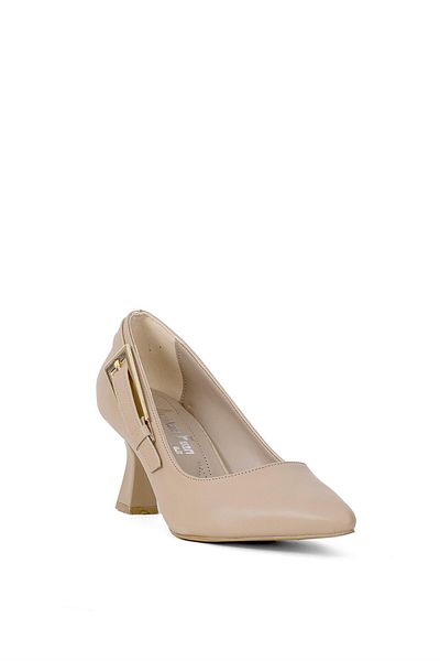 Ayakkabı Fuarı Elit Mst941C - Pantofi cu toc pentru femei de culoarea pielii