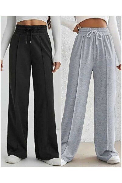 CNG MODA Σετ 2 φούτερ με φαρδύ πόδι με 2 κορδόνια