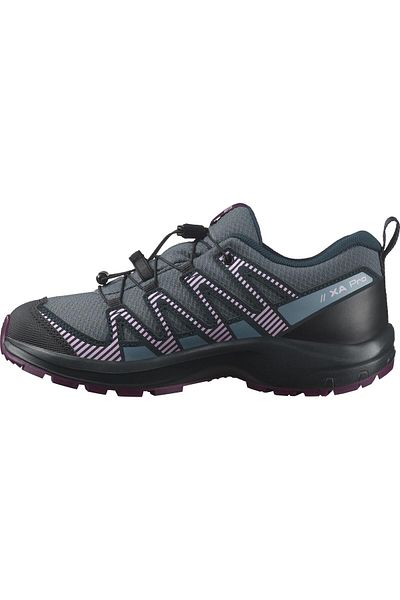 Salomon Xa Pro V8 Waterproof Children's Shoes - Gray