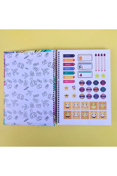 Glanart agenda mea săptămânală atemporală caiet de manifestare 17x24cm 100 coli caiet de planificare bicicletă