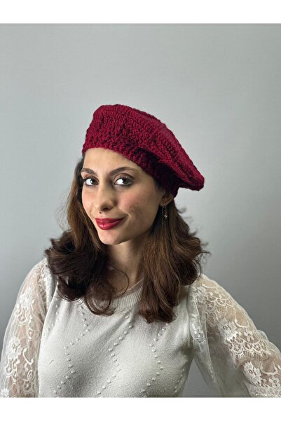 Gönülden Tasarım Hand Knitted French Women Ressam Beret