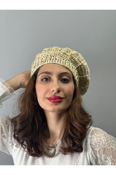 Gönülden Tasarım Hand Knitted French Women Ressam Beret