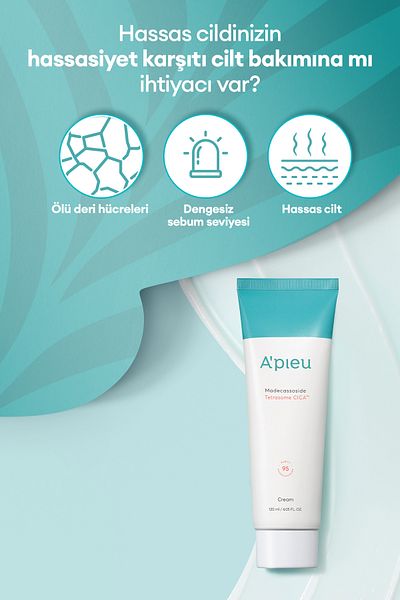 Missha A'PIEU Madecassoside Tetrasome Cica Cream - 120ml for Sensitive and Damaged Skin