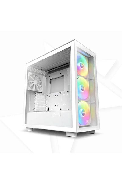 Nzxt H7 Elite with RGB Fans Case White