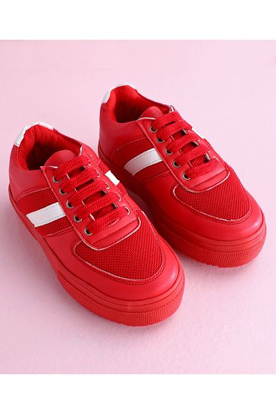 Pine kids Casual Mesh Shoes - Red