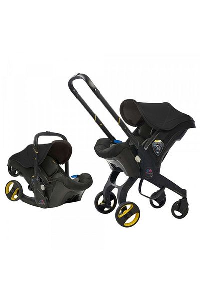 BabyCara Baby Stroller Lightweight Foldable Multi-function 4-in-1 Pushchair Two Way Pushable Black