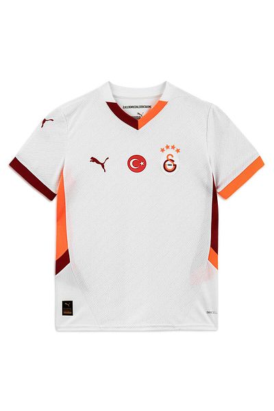 Puma Tricou alb de deplasare pentru copii Galatasaray Sk 24/25 ( 779660 -02)